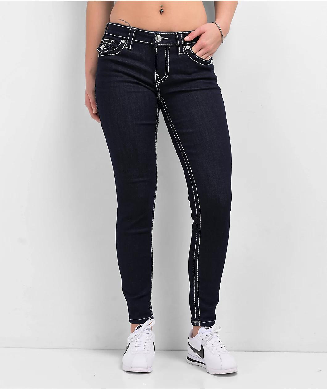 True Religion Jennie Big T Body Rinse Curvy Skinny Jeans Product Image