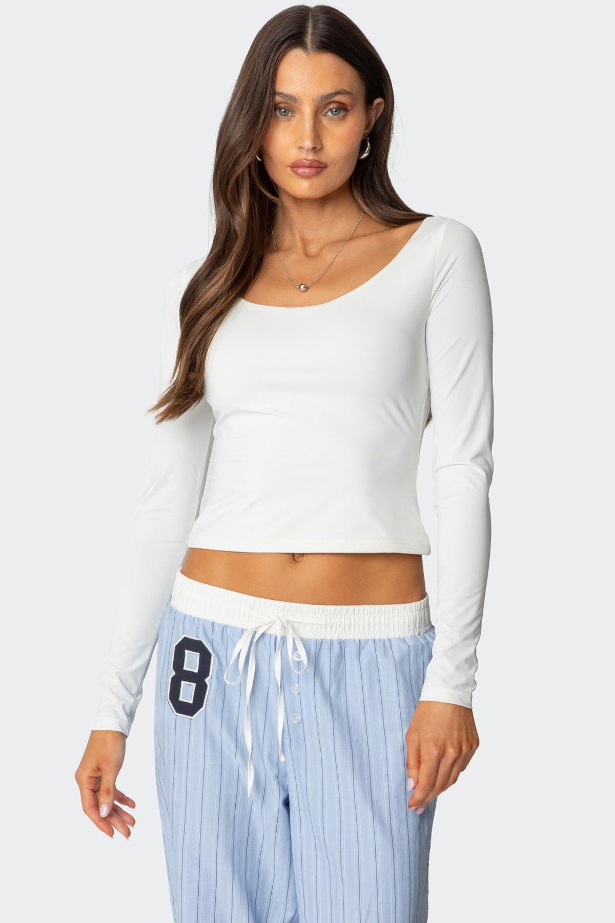 Millicent Wide Scoop Neck Top Product Image