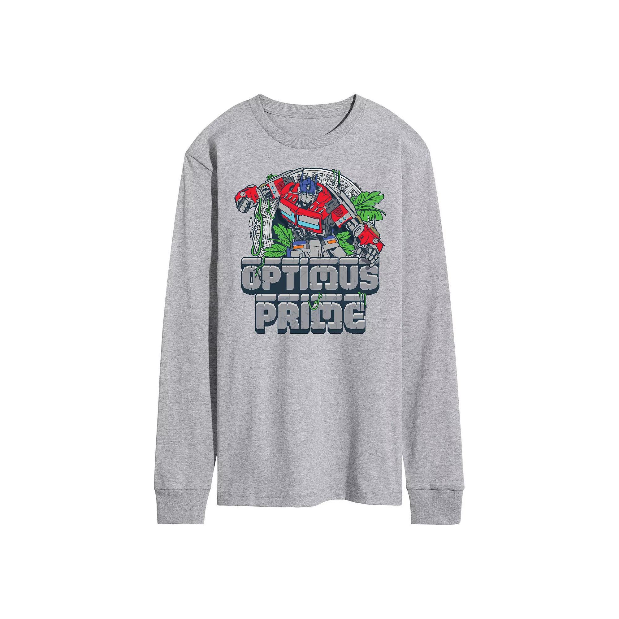 Mens Transformers Optimus Prime Long Sleeve Graphic Tee Product Image