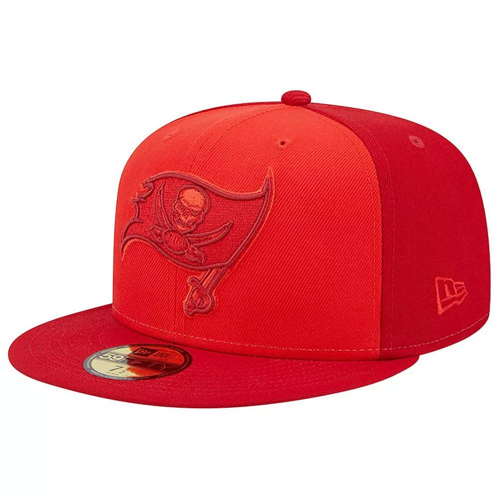 Men's New Era  Red Tampa Bay Buccaneers Tri-Tone 59FIFTY Fitted Hat, Size: 7 1/8 Product Image