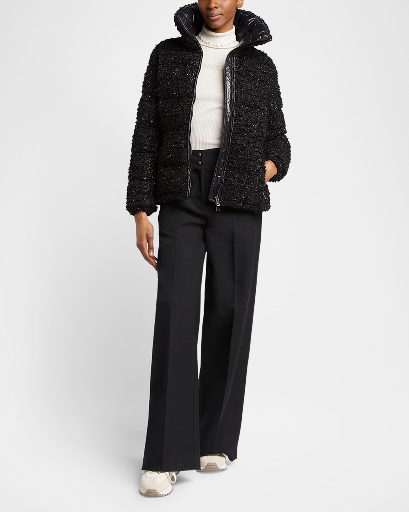 Urbel Tweed Down Puffer Jacket Product Image