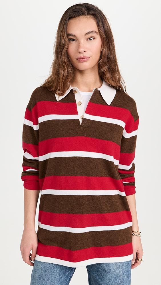 Guest in Residence Cashmere Striped Rugby Sweater | Shopbop Product Image