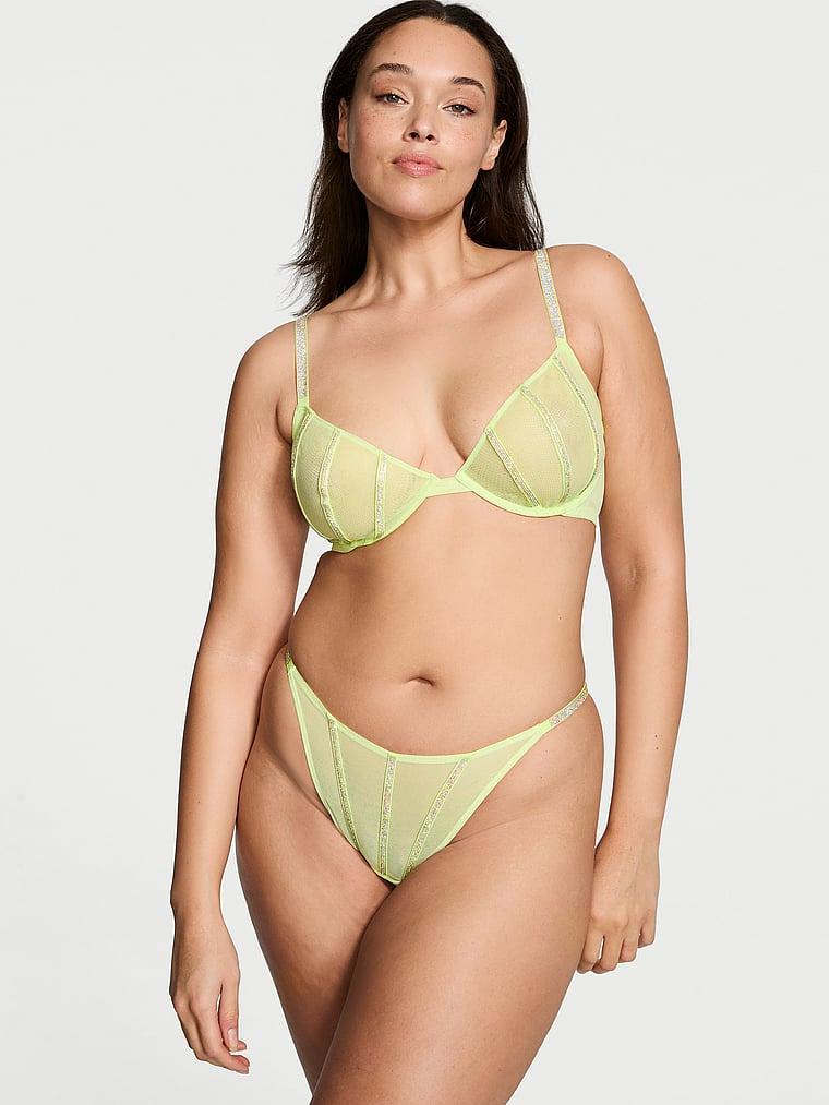 Sheer Shine Unlined Low-Cut Demi Bra Product Image
