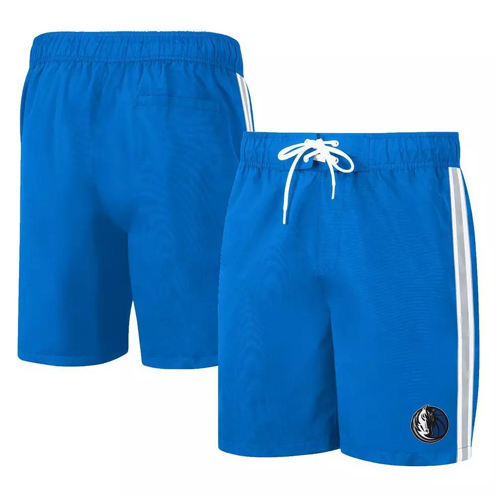 Men's G-III Sports by Carl Banks Blue Dallas Mavericks Sand Beach Volley Swim Shorts, Size: Small Product Image