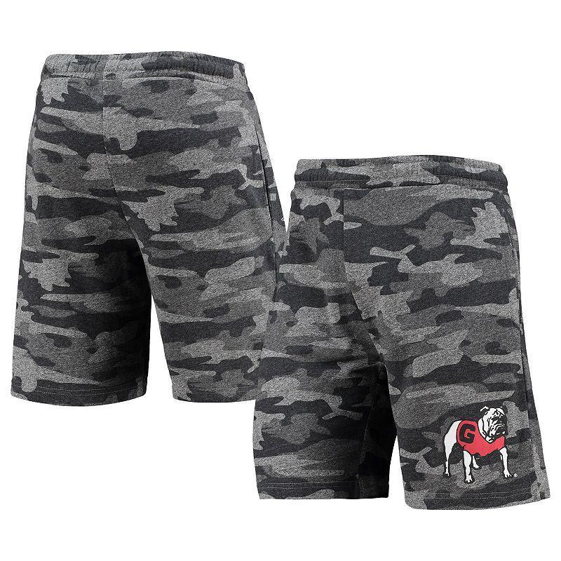 Mens Concepts Sport Charcoal/Gray Georgia Bulldogs Camo Backup Terry Jam Lounge Shorts Product Image