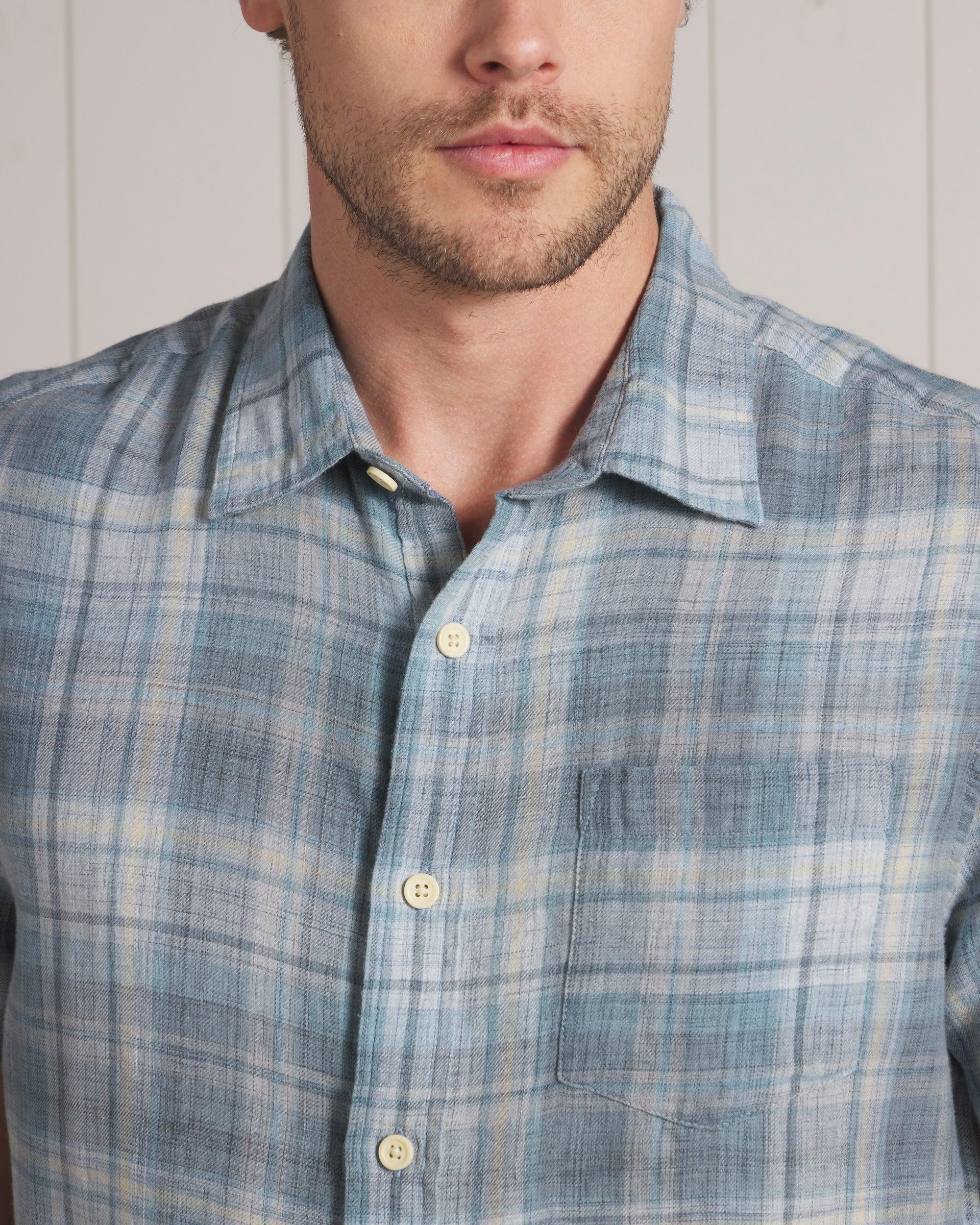 Power Loom Twill Short Sleeve Shirt SMP - Blue Tones (Final Sale)* Product Image