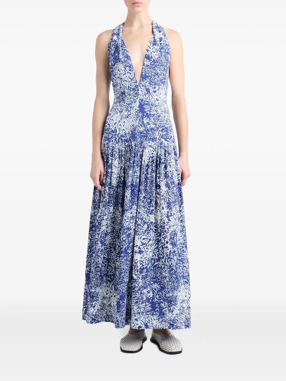 abstract-print crepe dress Product Image