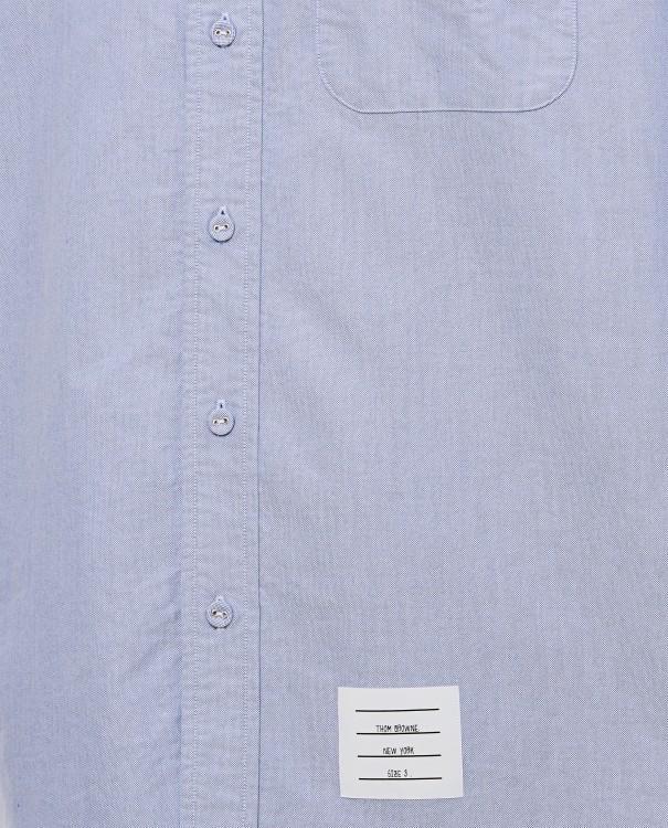 THOM BROWNE Classic Fit Cotton Button-down Shirt In Light Blue Product Image