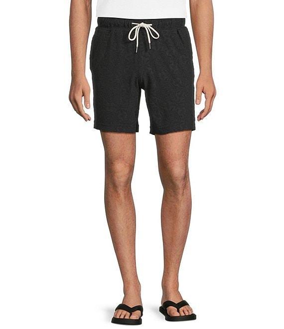 Rowm Flat Front Solid Terry 7#double; Inseam Shorts Product Image