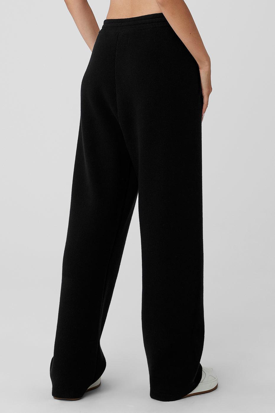 Scholar Straight Leg Sweatpant - Black Product Image