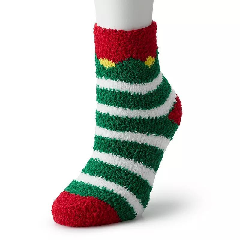 SHINE Elf Cozy Crew Socks, Women's, Size: 9-11, Green Product Image