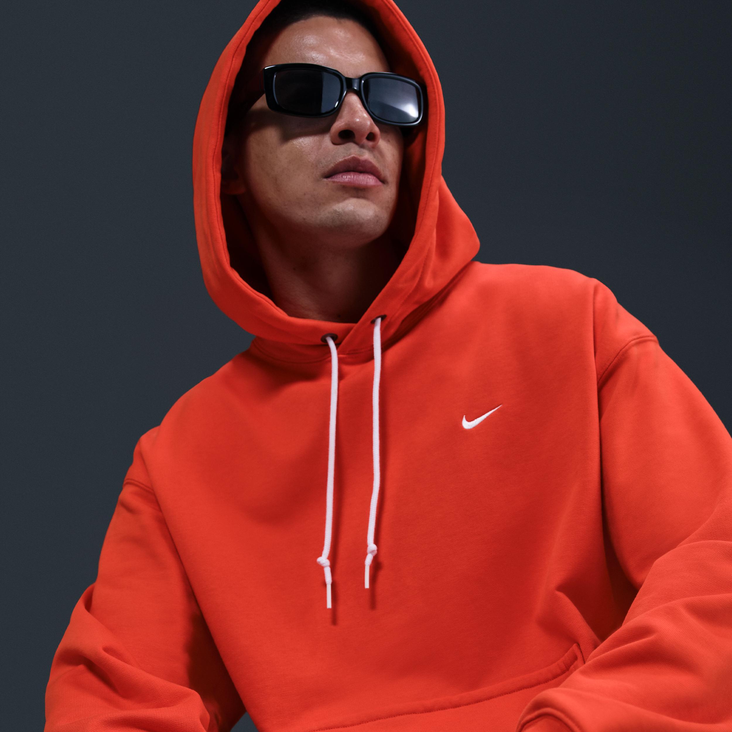 Nike Solo Swoosh Men's French Terry Pullover Hoodie Product Image