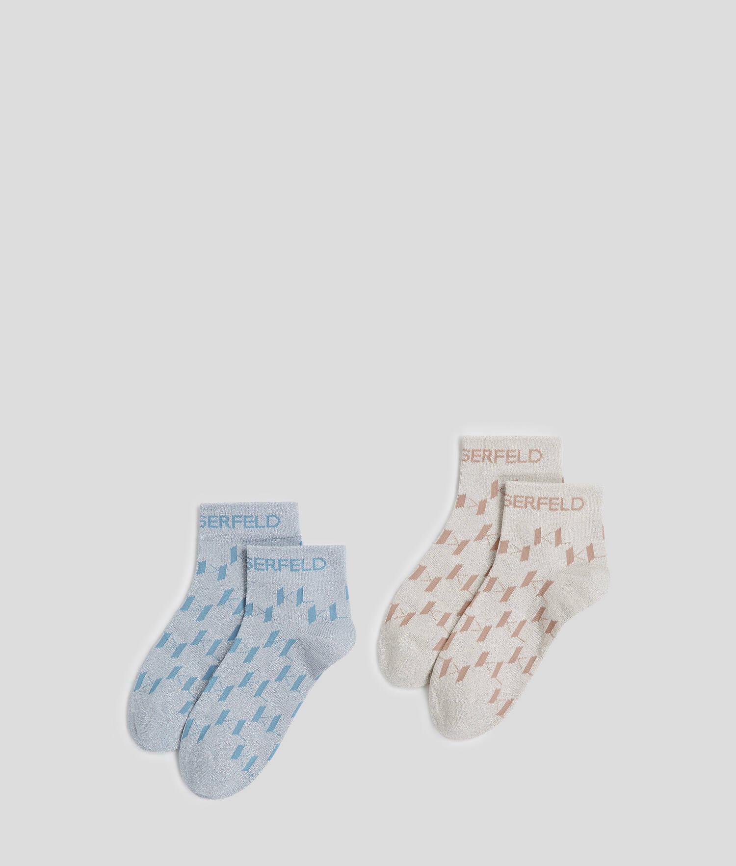 K/MONOGRAM SHORT SOCKS – 2-PACK Product Image