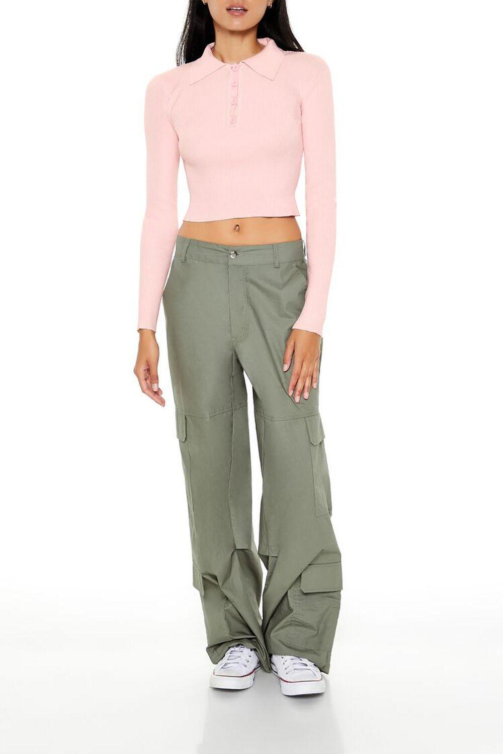 Ribbed Knit Cropped Sweater | Forever 21 Product Image