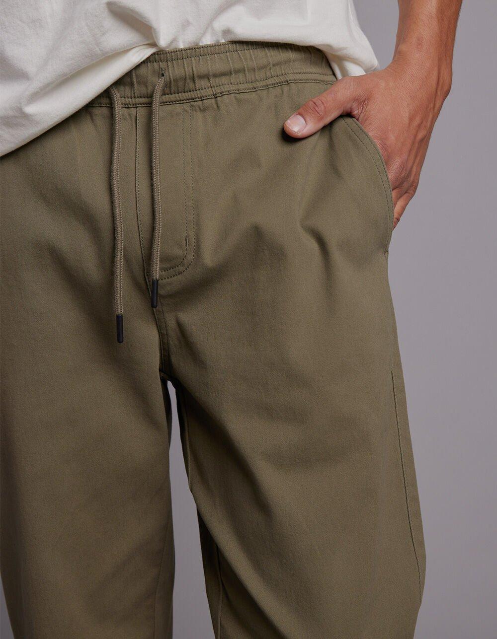 RSQ Mens Twill Jogger Pants - ARMY Product Image