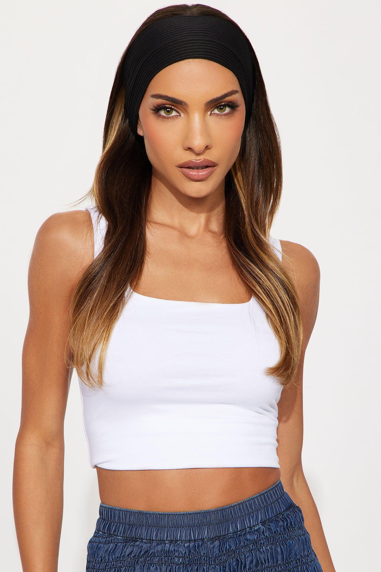 Ribbed 3 Piece Headband Set - Nude/combo Female Product Image