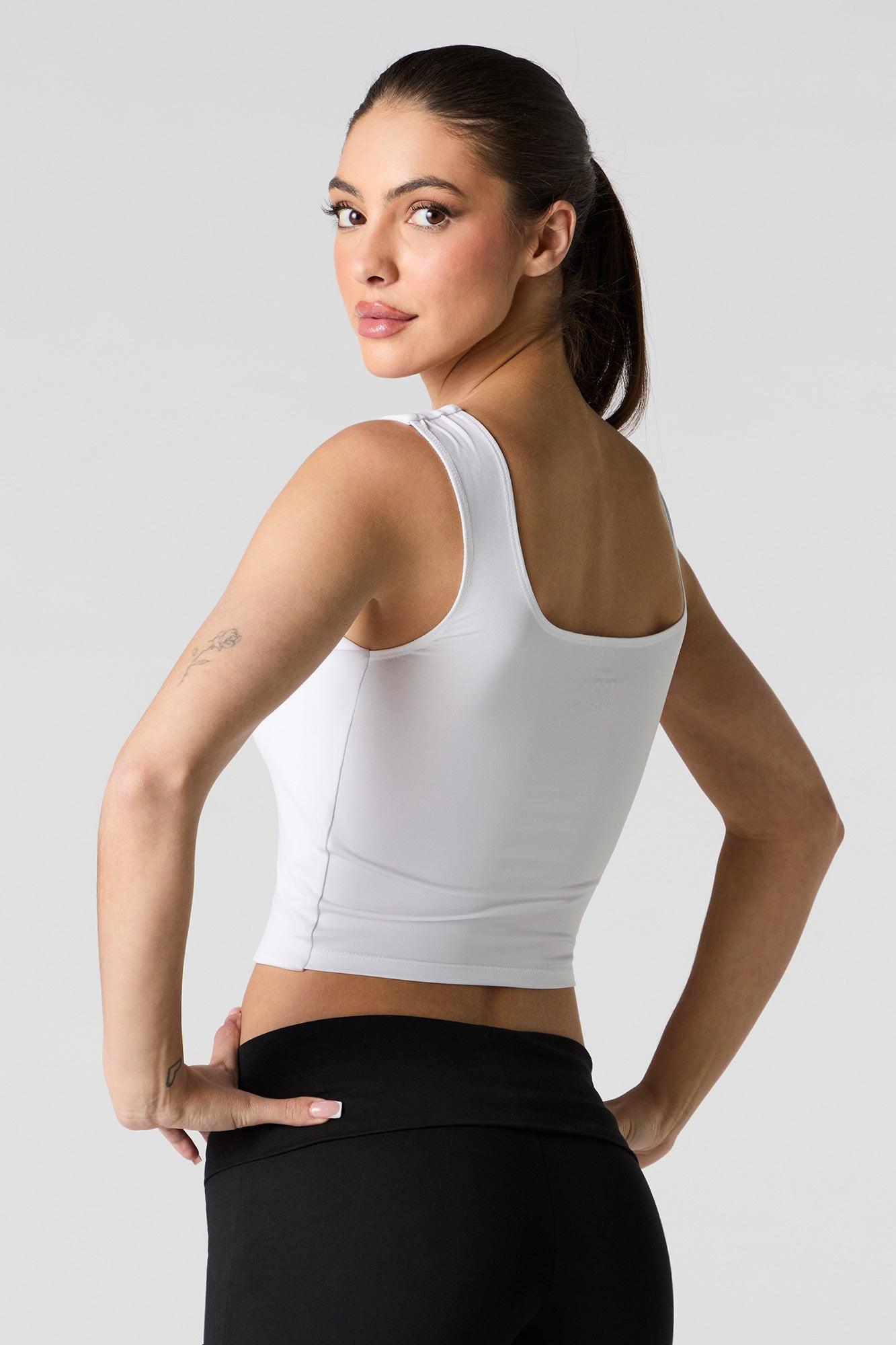 Contour Square Neck Tank with Built-In Cups Female Product Image