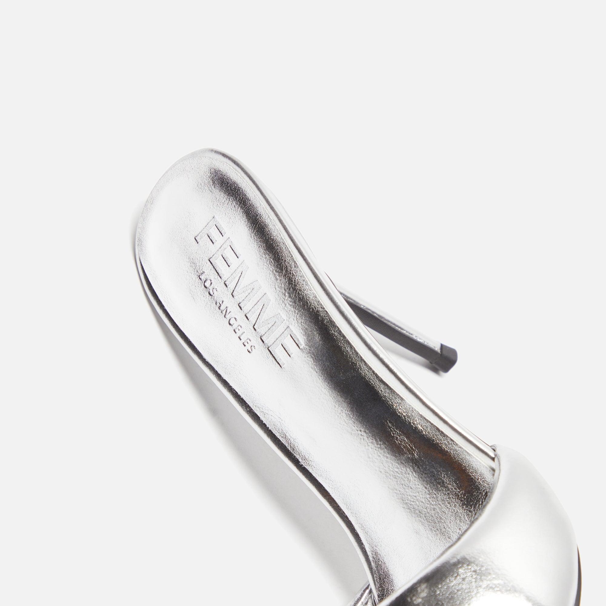 Femme LA Saint Slipper - Silver Female Product Image
