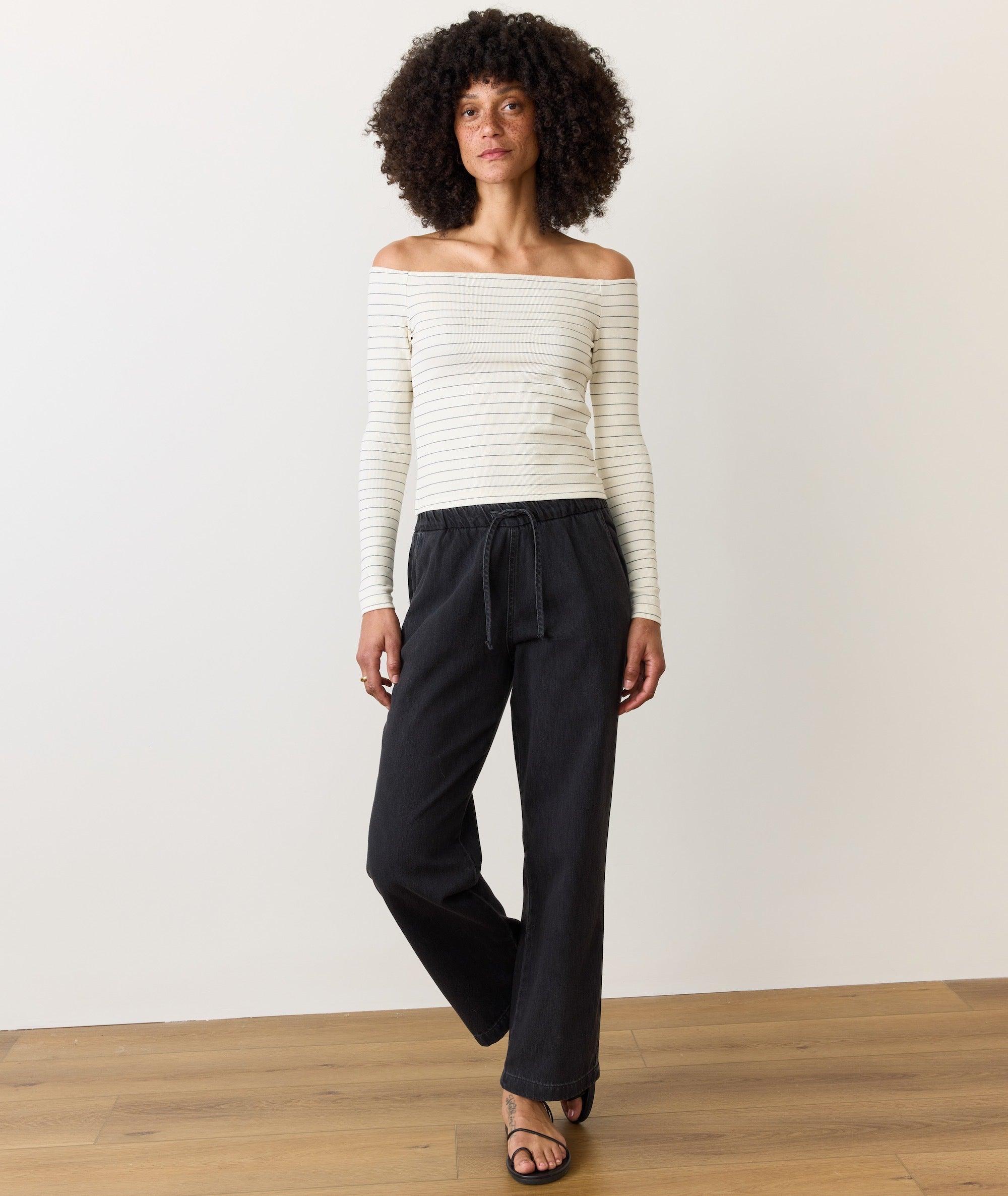 Drawstring Denim Pant Product Image