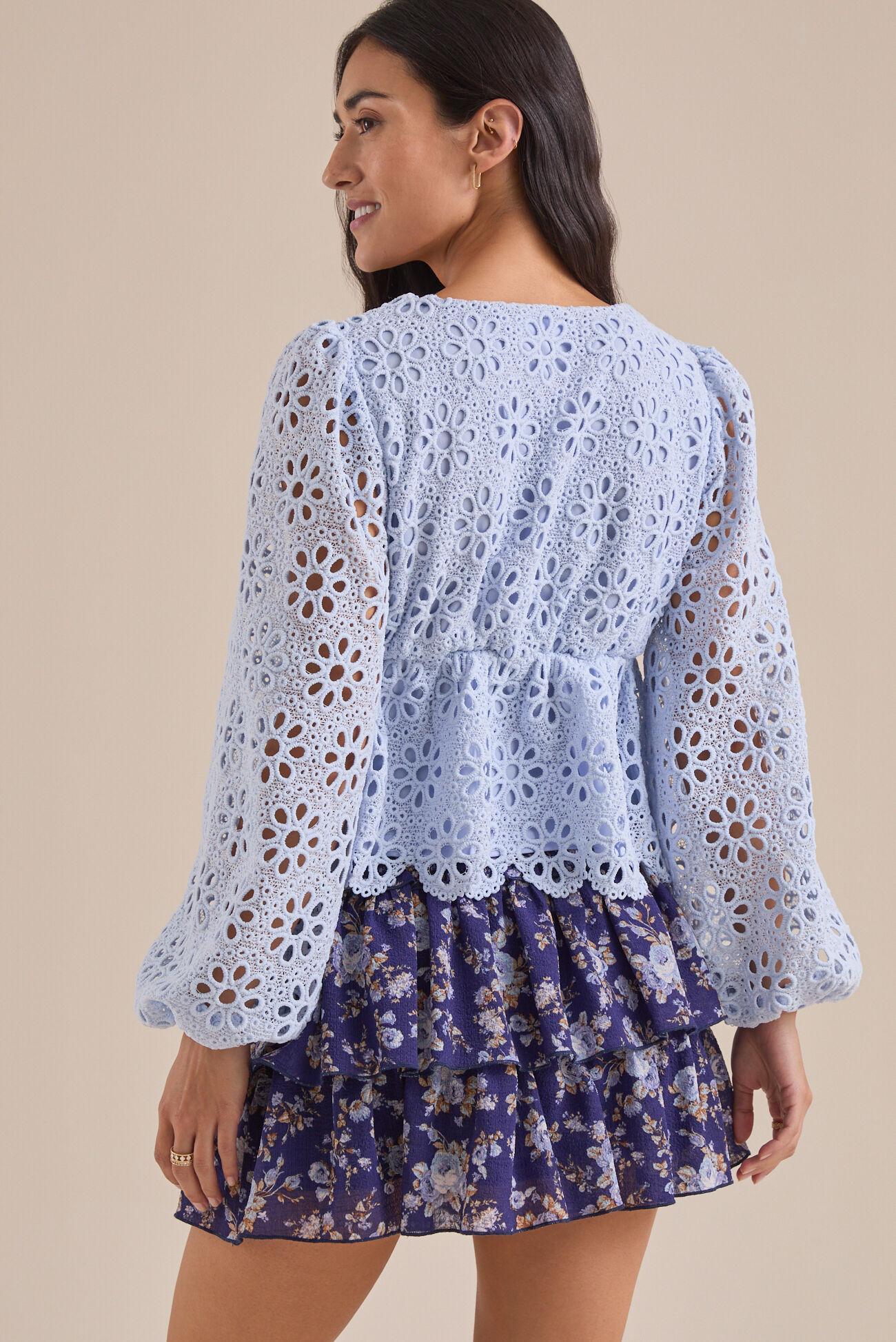 Fallon Lace Babydoll Top Product Image