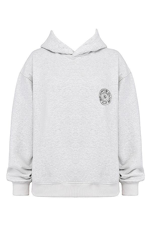 Muse  light grey marl hoodie Product Image