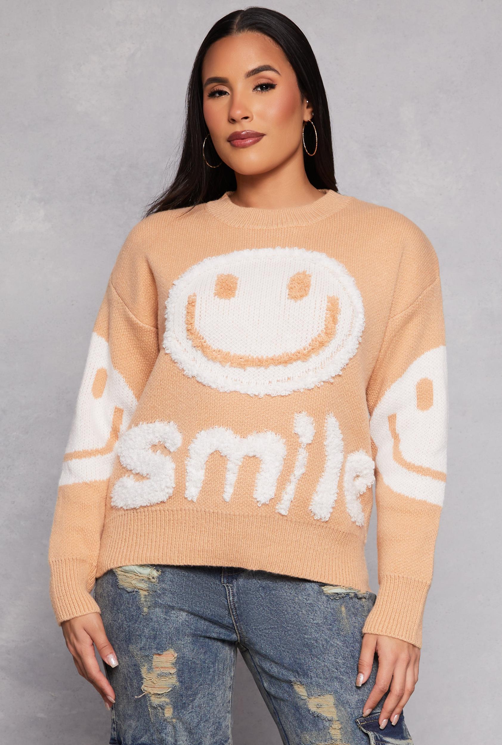 Womens Daisy Smile Chenille Sweater Product Image
