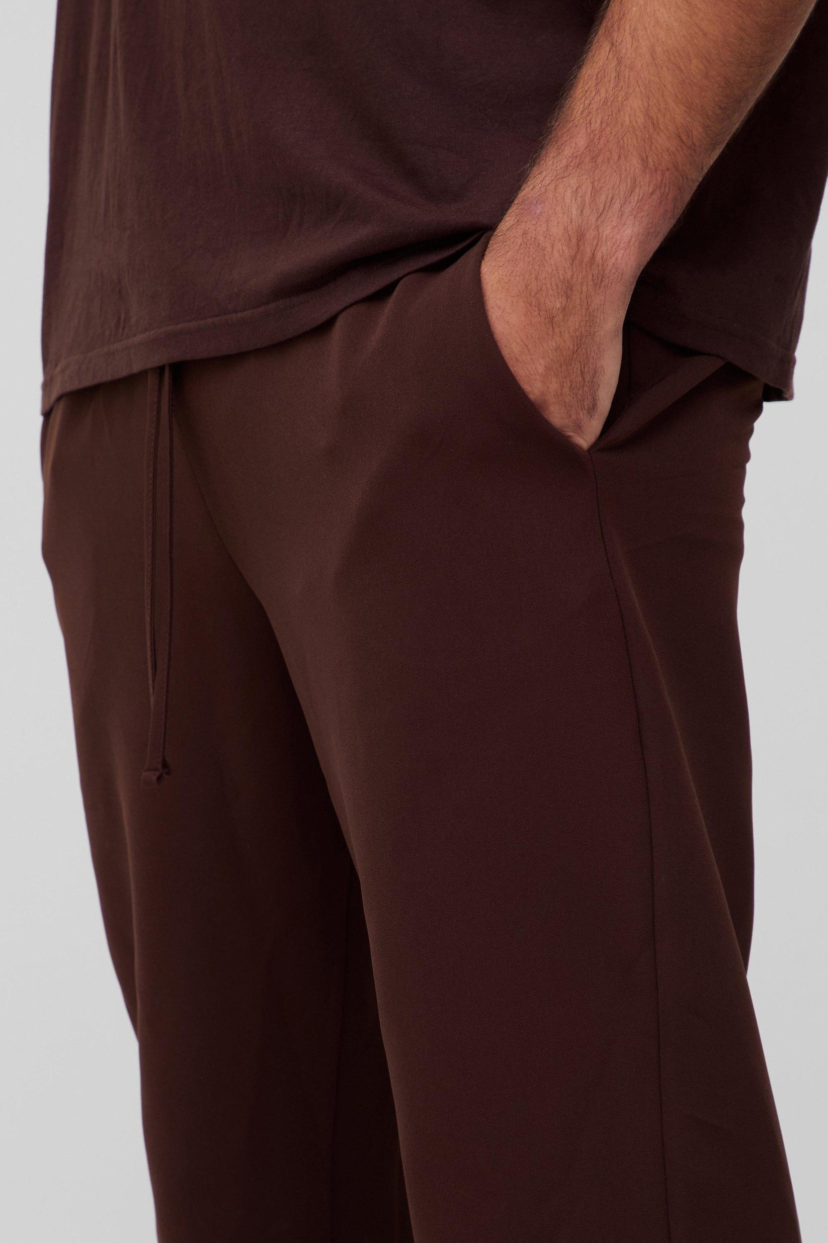 Plus Stretch Woven Tapered Pants | boohooMAN USA Product Image