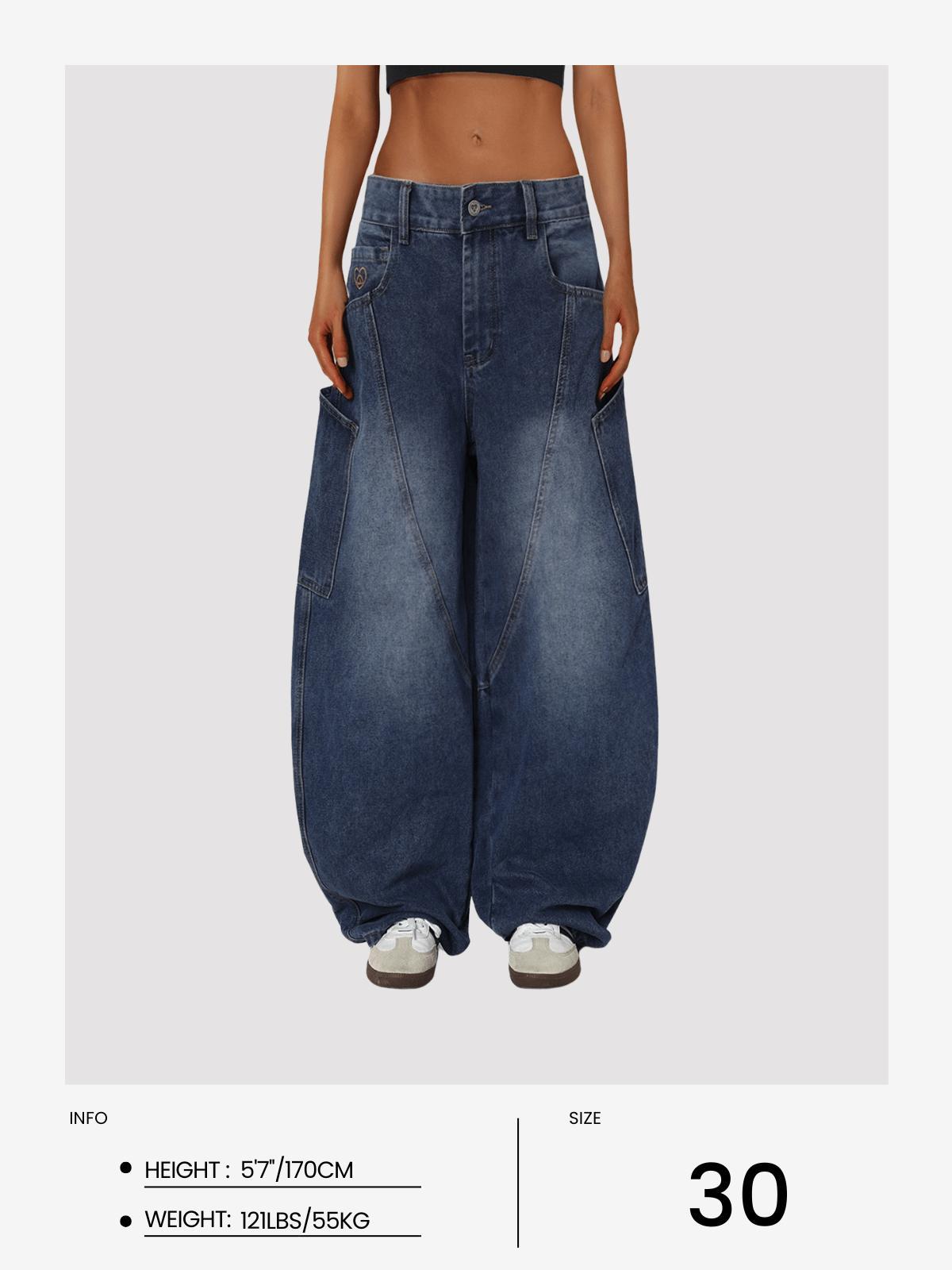 Aelfric Eden Super Baggy Barrel Jeans Product Image