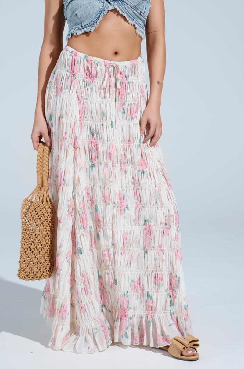 RUBY FLORAL MAXI SKIRT Product Image