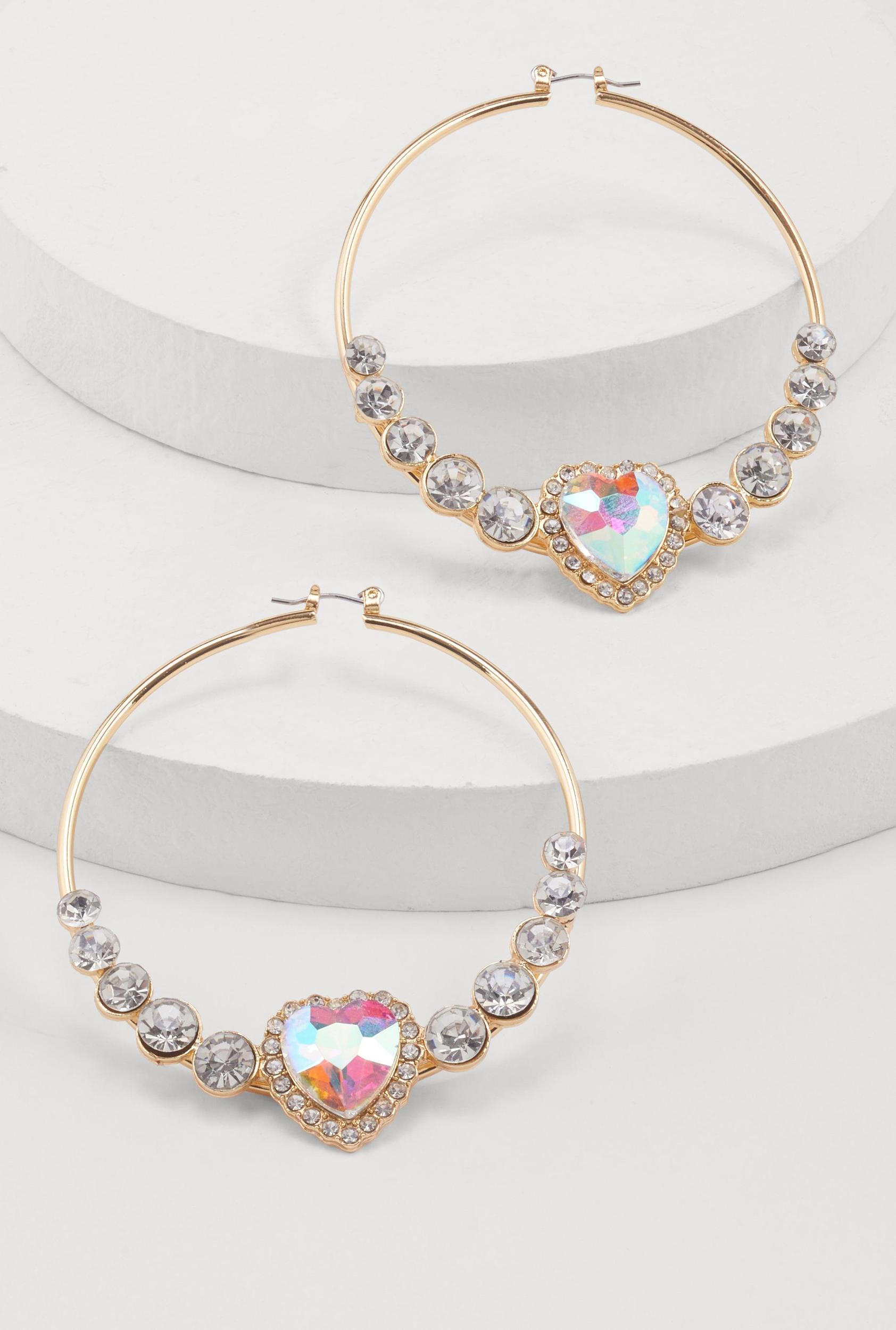 Cubic Zirconia Beaded Necklace and Stud Earrings Female Product Image
