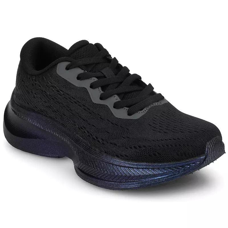 Journee Blume Women's Casual Lace Up Sneakers, Size: 8, Black Product Image
