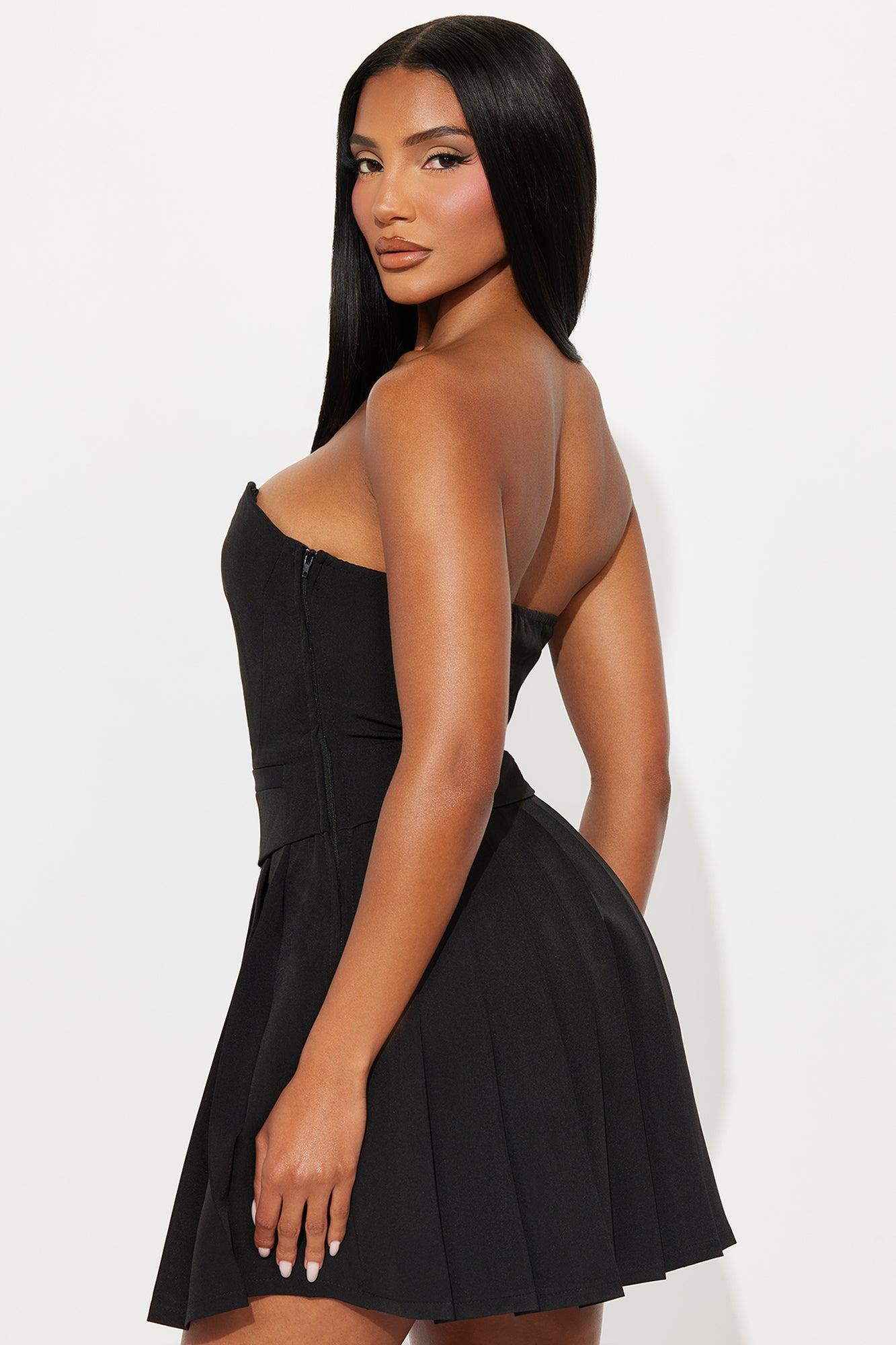High Standards Strapless Mini Dress - Black Product Image