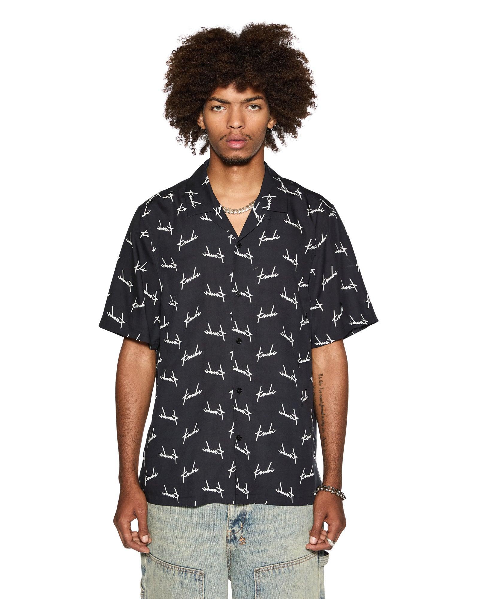SKRIPT RESORT SS SHIRT BLACK Male Product Image