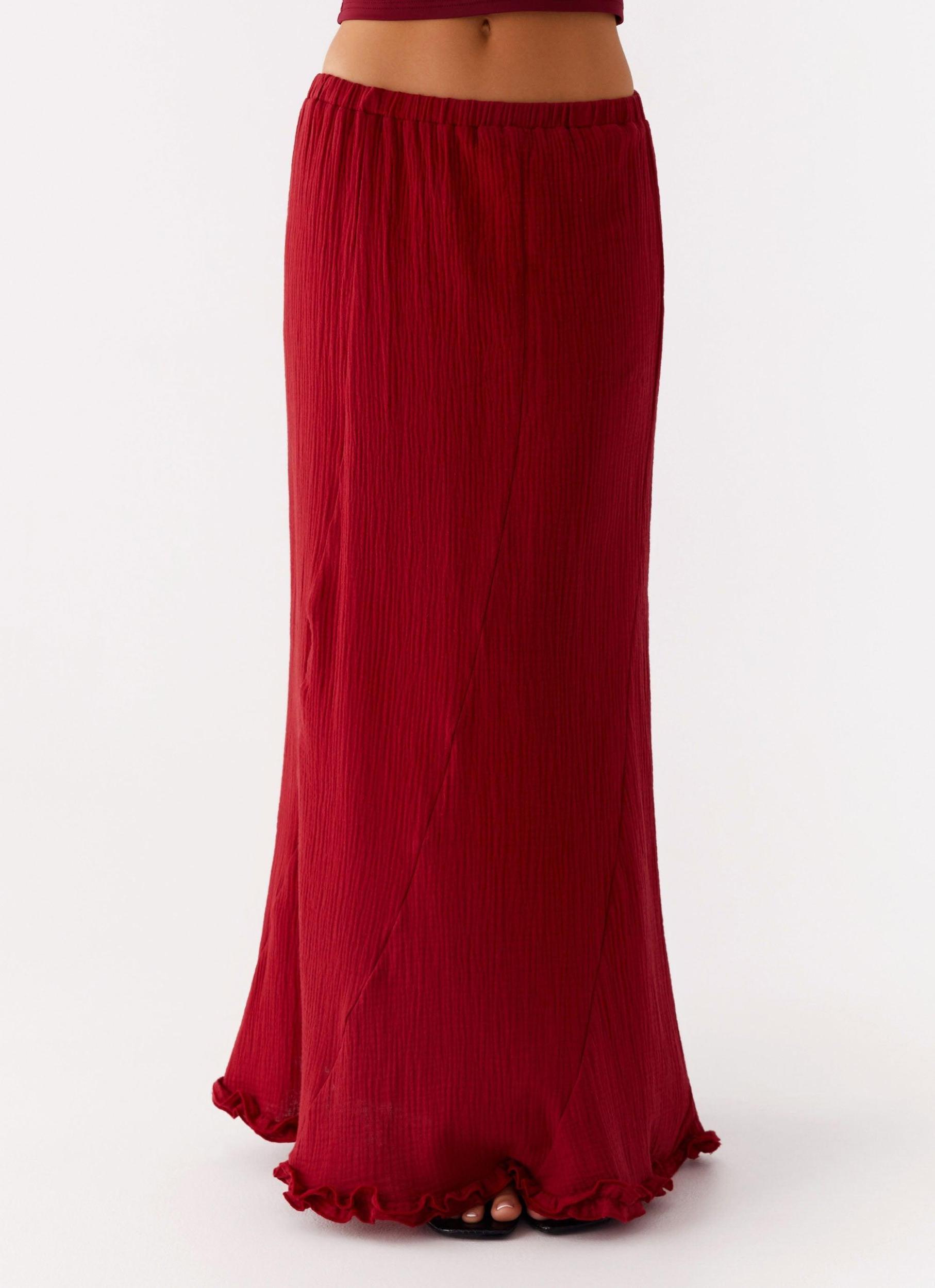 Chamberlain Maxi Skirt - Rhubarb Product Image
