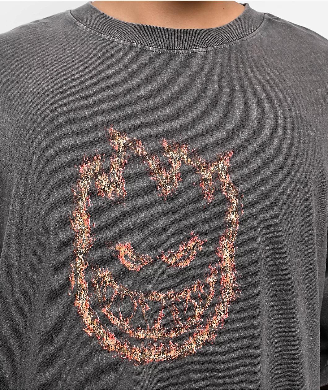 Spitfire Charred Remains Grey Wash T-Shirt Product Image