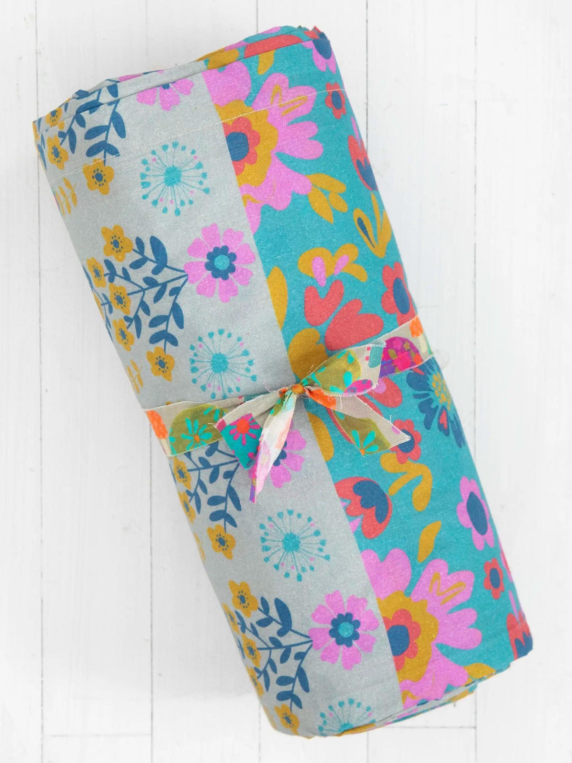 Sooo Soft Cotton Sheet Set - Mandala Peonies Teal Product Image