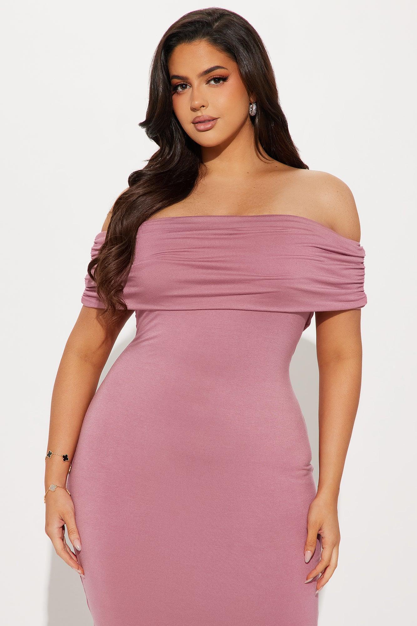 Ivana Smooth Maxi Dress - Mauve Product Image
