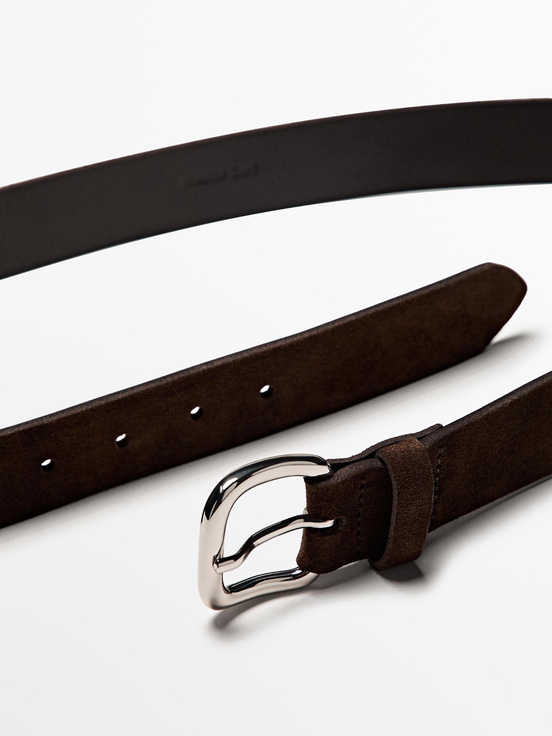 Plush nappa leather belt Product Image