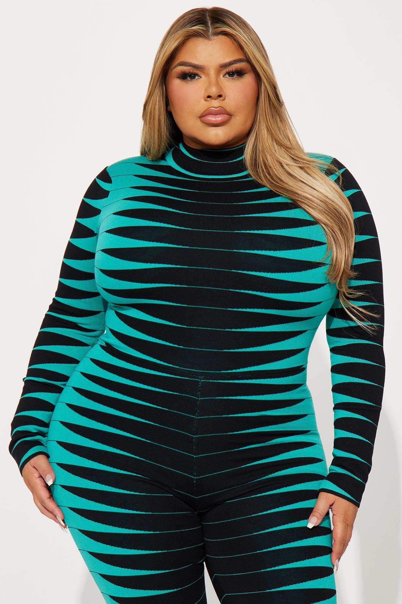 Made For Fun Sweater Jumpsuit - Blue/combo Product Image