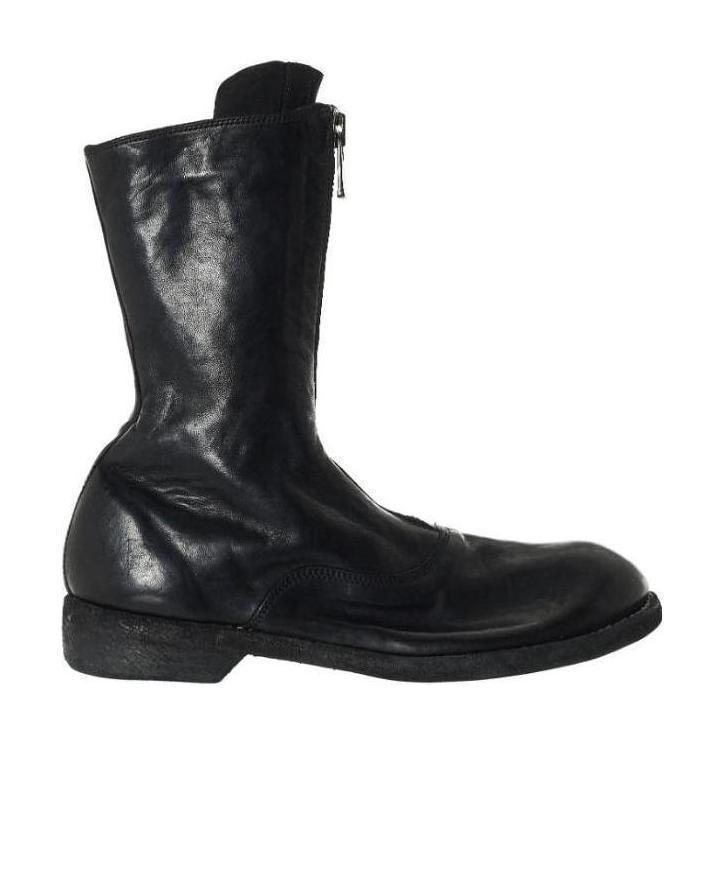 GUIDI Front Zip Boots In Black Product Image