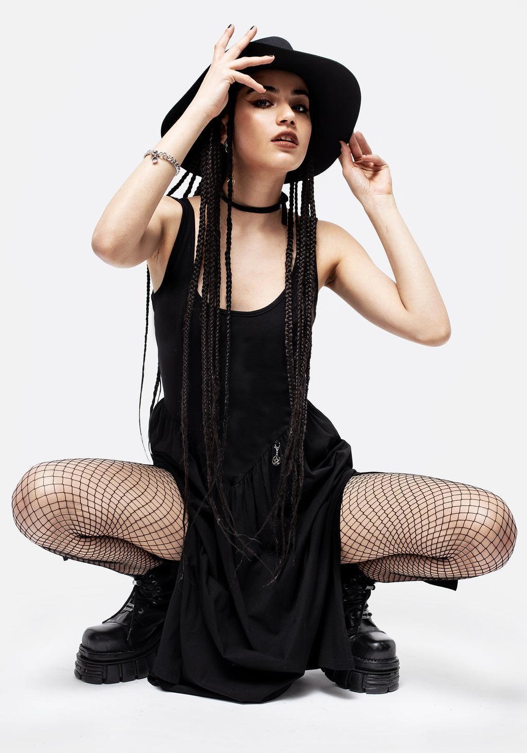 Astarte Basque Waistline Jersey Midi Dress Product Image
