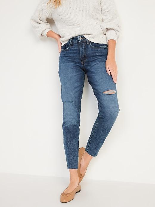 Curvy High-Waisted OG Straight Jeans Product Image