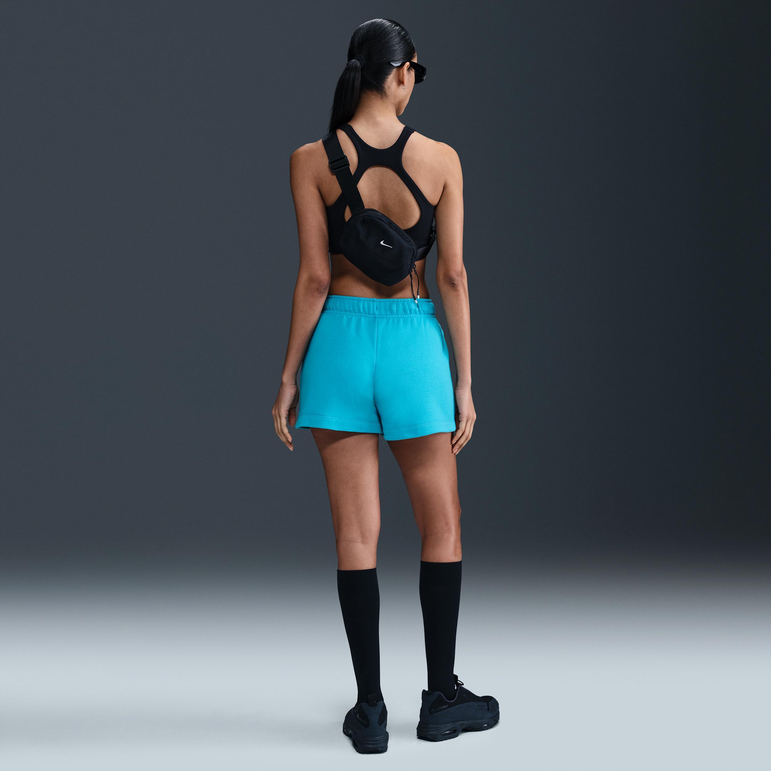 Women's Nike Sportswear Club Fleece Midrise Shorts, Size: Large, Dusty Cactus Product Image