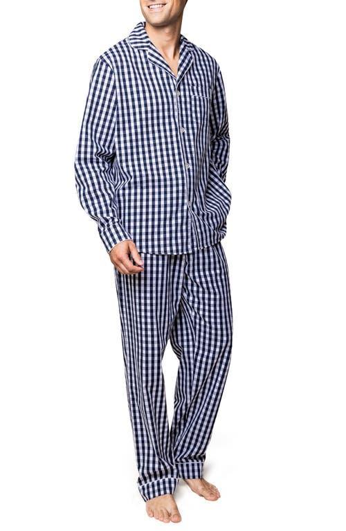 Mens Gingham Twill Pajama Set Product Image