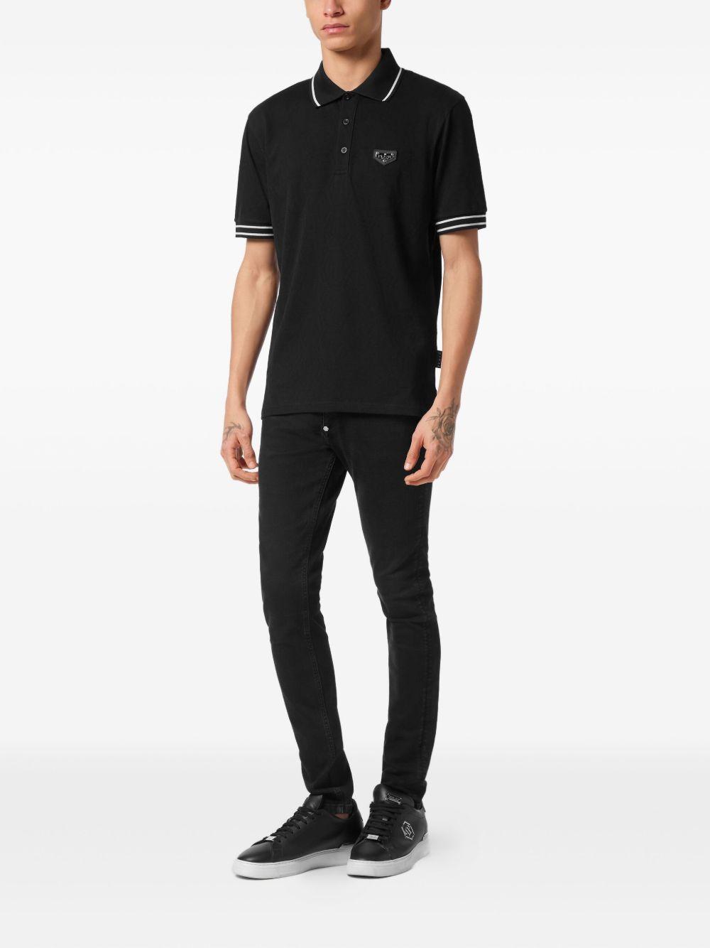 logo-plaque polo shirt Product Image
