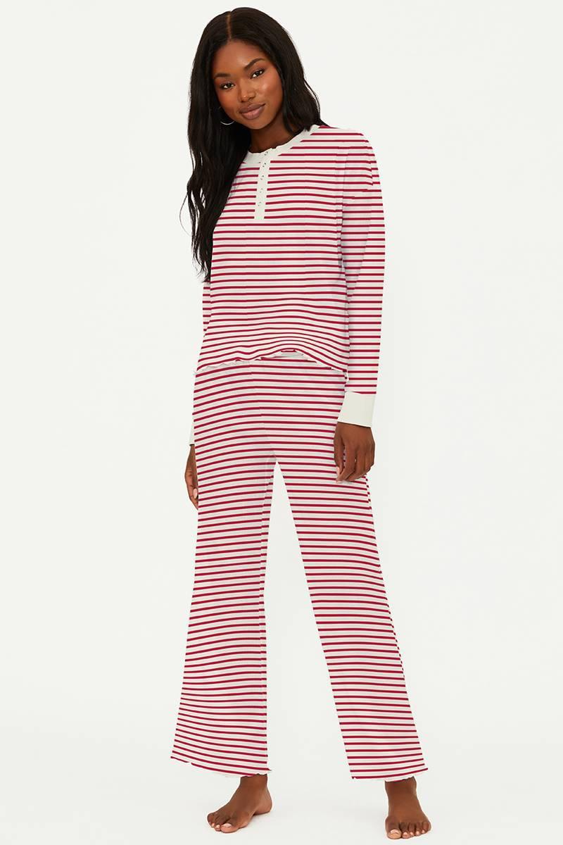 Candy Cane Waffle Sleep Set Product Image