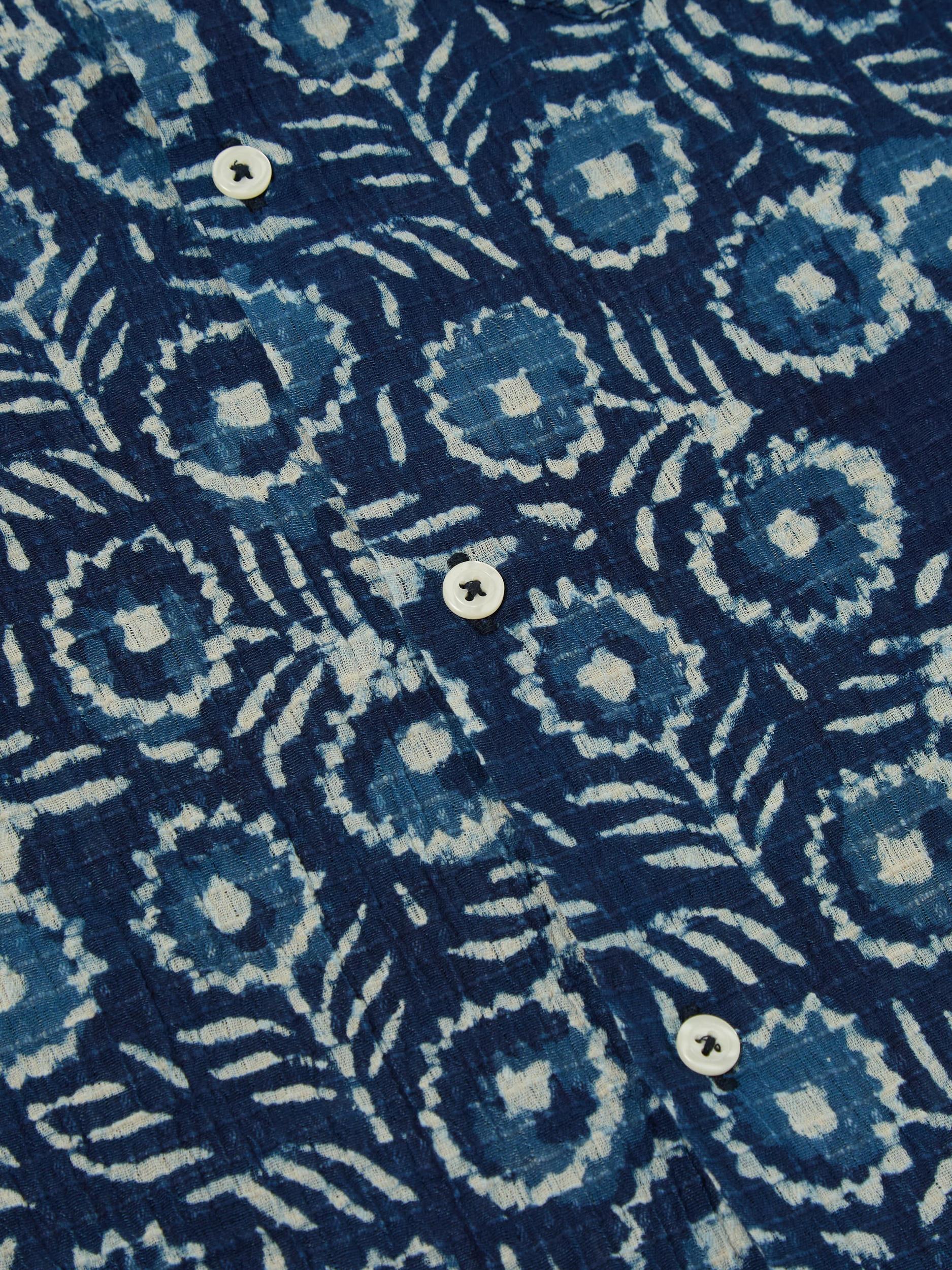 Universal Works Road Shirt in Indigo Winston Ripstop Product Image