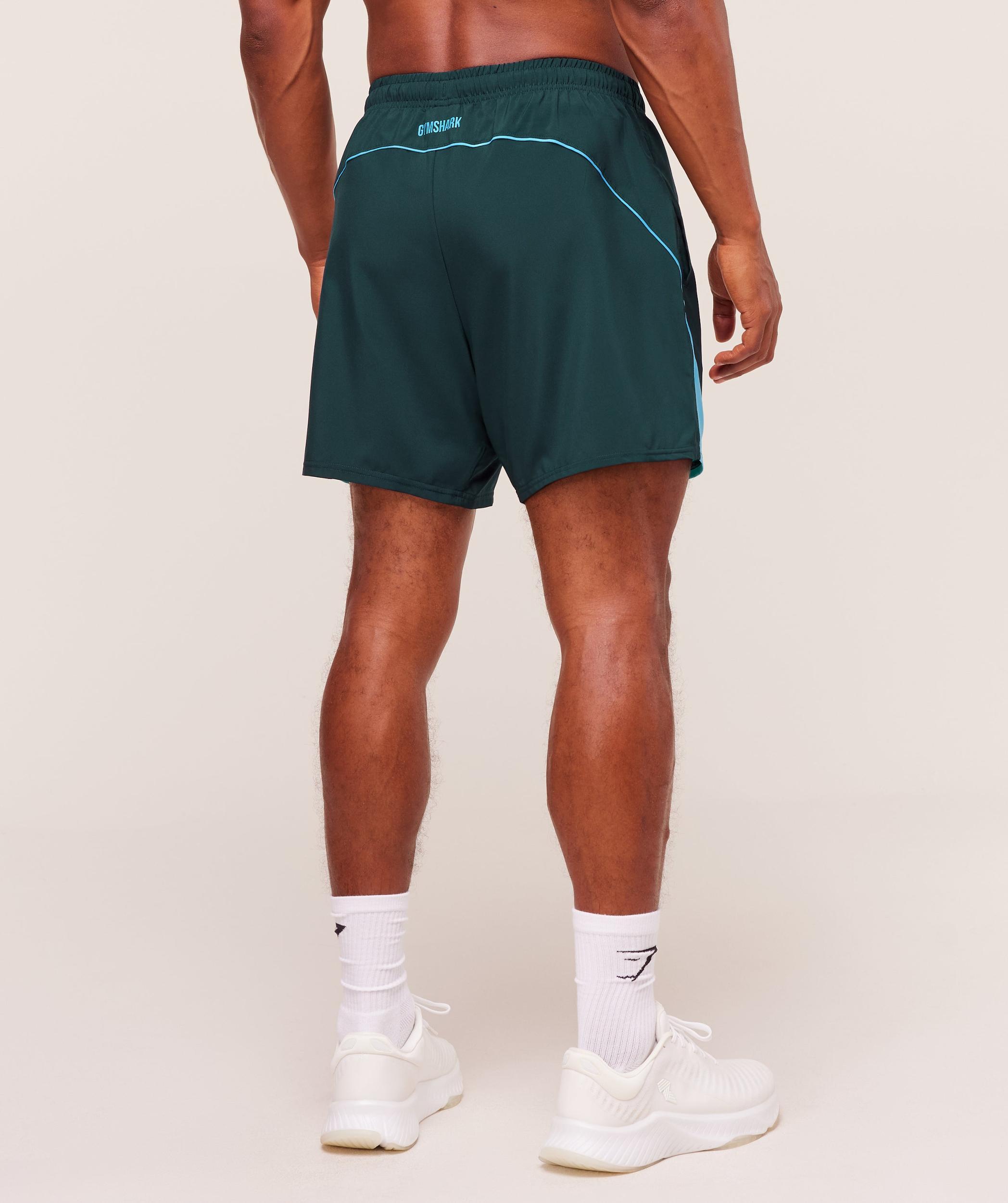 Gymshark Arrival Block 6" Shorts - Deep Petrol Blue Male Product Image