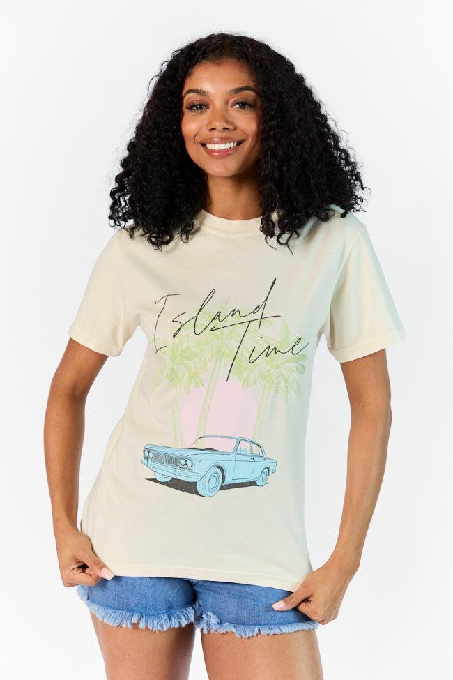 Island Time Ivory Comfort Color Graphic Tee SALE Product Image