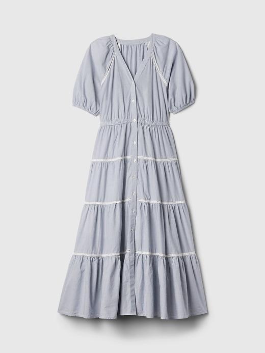 Tiered Maxi Shirtdress Product Image